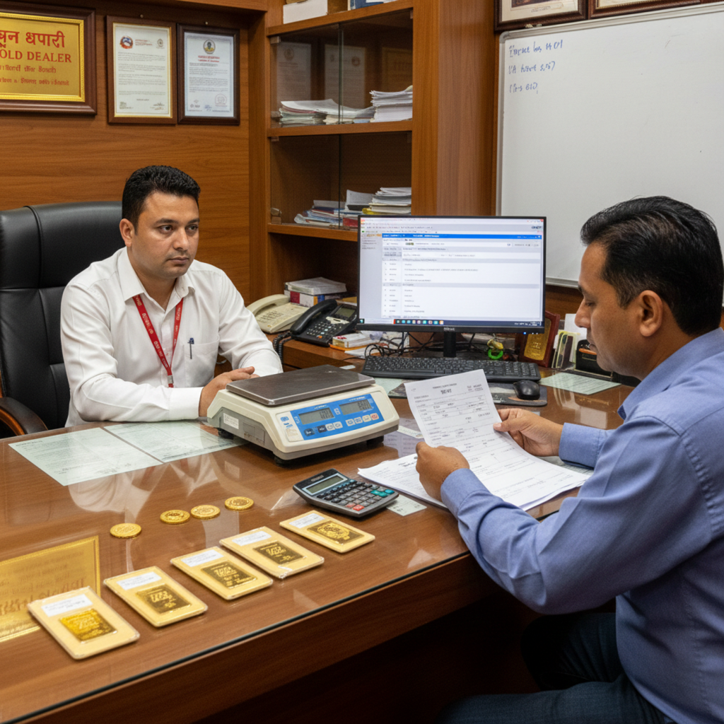 Investment-grade gold bars and biscuits from authorized dealers