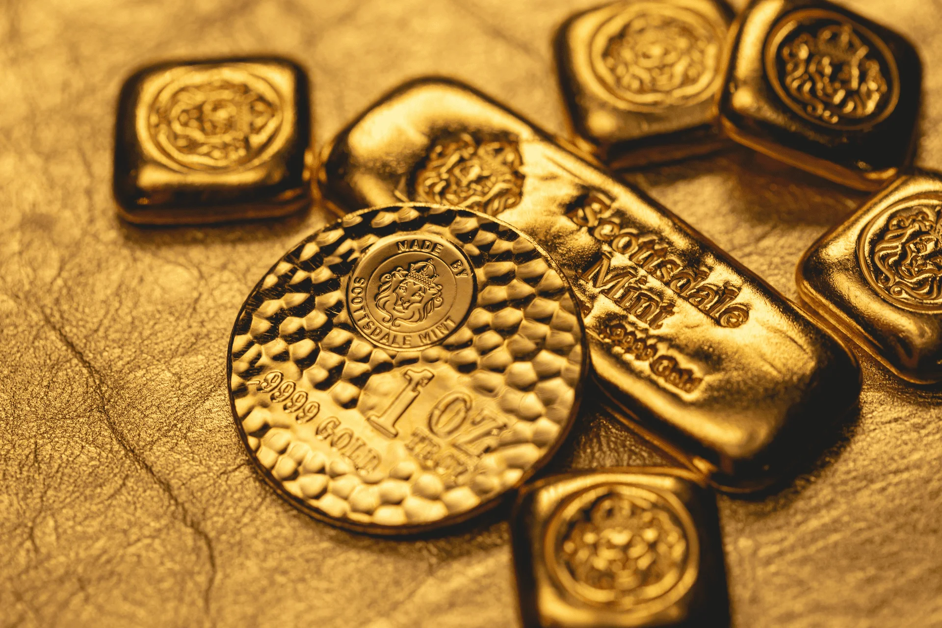24K pure gold coins and bars ideal for investment purposes